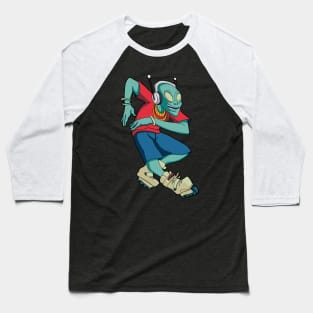 Skating ALIEN Baseball T-Shirt